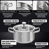 ASKSCICI Stainless Steel Cookware Set, 16-Piece Pots and Pans Set