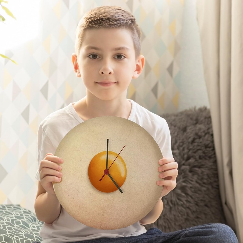 speecheese Fried Egg Wall Clock Funny Joke Item for a