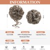 CJL HAIR 2PCS Messy Bun Hair Pieces Wavy Curly Synthetic