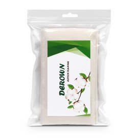 2Pcs Cotton Flannel for Castor Oil Pack, Less Mess Made of Unbleached Organic Cotton Flannel Reusable Soothing Heat Compress for Liver, Abdomen, Joints, Highly Absorbent Soft Feel Like Nightgown