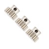3PCS Metal Motor Gears with Set Screws M0.6 Module 3.175mm