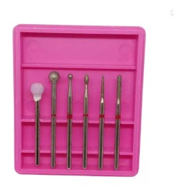 Xiaoya Set De 6 Puntas Manicure Ruso Para Drill/pulidora