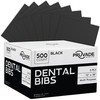 Pruvade Dental Bibs - 500 Pack Adult Disposable Bibs for
