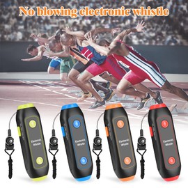 Electronic Whistle Handheld Electric Whistle with Lanyard SOS Light Flashlight for Coaches Referees P.E. Teacher