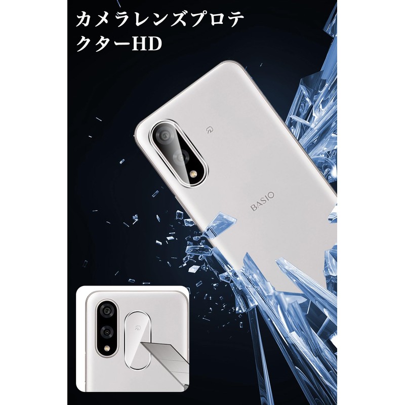 For BASIO active3 Glass Film (2 Sheets) + Camera Film