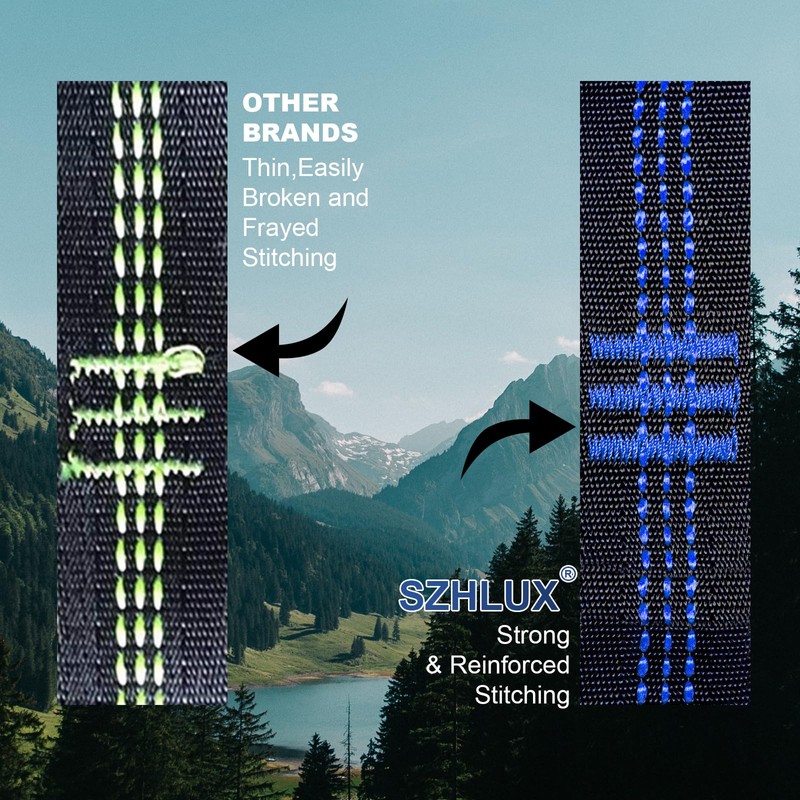 SZHLUX Hammock Straps for Trees - Set of Two 10ft