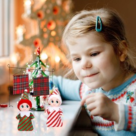 TAXTYHRE Christmas Elf Accessories, Dolls Christmas Elves, Christmas Elf Gnome Doll, with Christmas Elf Sleeping Bag, Christmas Dolls Decorations, for Elf Doll Accessories (A)