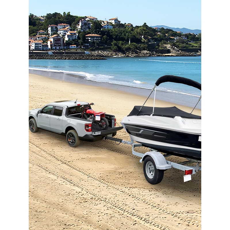 18 Inch Hitch Extender, 2-Inch Receiver 3,500 Lbs, Black, Boat