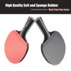 Ping Pong Paddle Set, Table Tennis Racket, Premium Rubber and