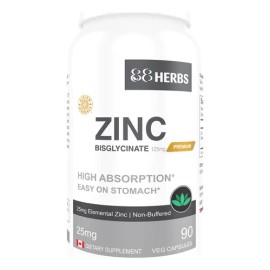 88herbs Zinc Bisglicinato Alta Absorcin Cpsulas 90 , ,                                                                                                
