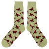 Sockfly NWT Cardinal Dress Socks Novelty Men 8-12 Yellow Crazy