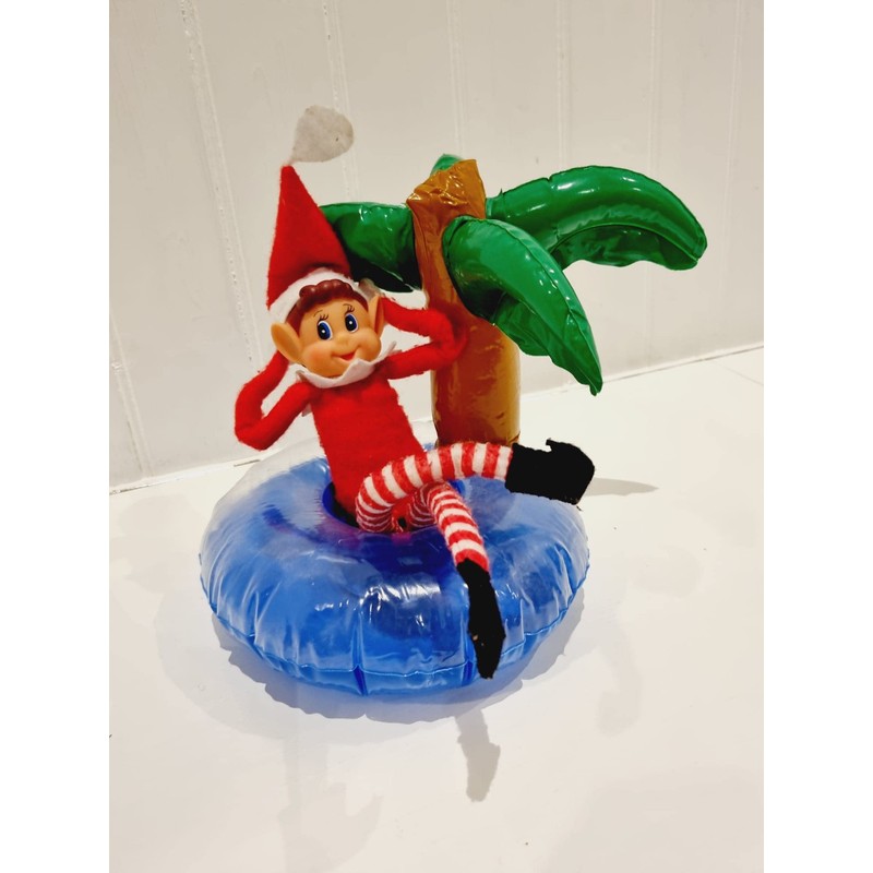 Decsee Elf Inflatable Rubber Ring - PALM TREE - Float