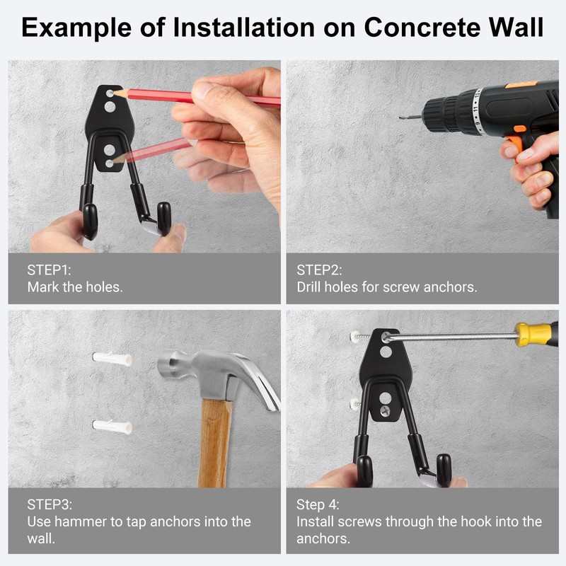 ZexHok Garage Hook Heavy Duty Wall Storage Hangers, 32 Pack