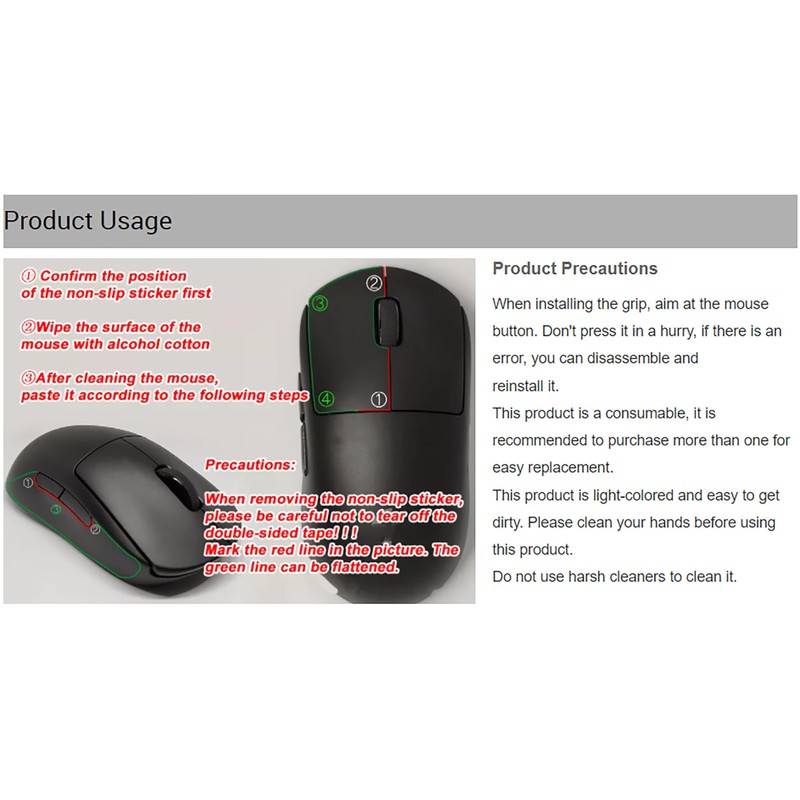 Hokeyio Grip Tape for Razer Viper V3 Pro - Anti-Slip,Enhanced