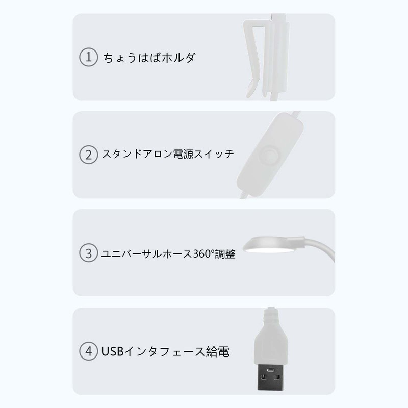 Aquarium Clip Light Small Growth Light Clip-on Aquarium Light 360