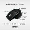 Acteck Mouse Ergonomico VIRTUOS Pro MI780 3000dpi Inalambrico 8 Botones