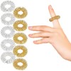 newgen medicals Massage Ring:10 Set Acupressure Finger Massage Rings Gold