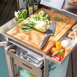 VanDeBord Aircraft Trolley Sidebox 400 x 30 cm (including Dividers), Accessories for Aircraft Trolleys, Airline Trolleys