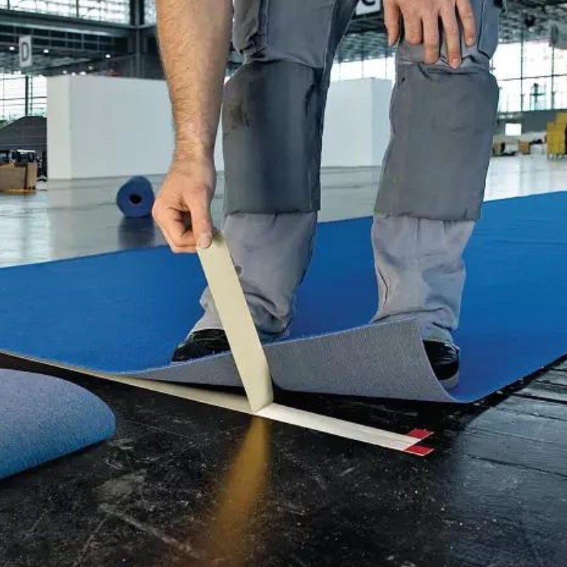tesa Removable Double-Sided Flooring Tape Paper Liner, (4939), 2 in.