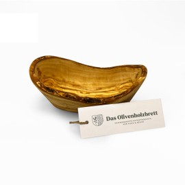 Olive wood bowl, baguette bowl, oblong in natural cut from 20 cm, 20cm