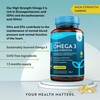 Highest Strength Omega 3 Fish Oil 2000mg - Providing 1000mg