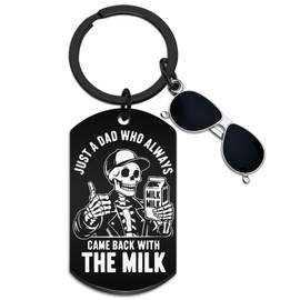 WEHBVF Dad Keychain for Dad Keychain from Daughter Basket Stuffers Men Best Dads Ever Gifts Christmas Gift Baskets forFamilies Stocking Stuffers for Men Fathers Day