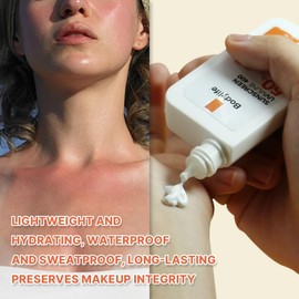 Face Sunscreen SPF 50+, Broad Spectrum SPF + Antioxidants, Titanium Dioxide & Zinc Oxide Sunscreen, For Sun Sensitive Skin, Oxybenzone Free 1.69fl.oz