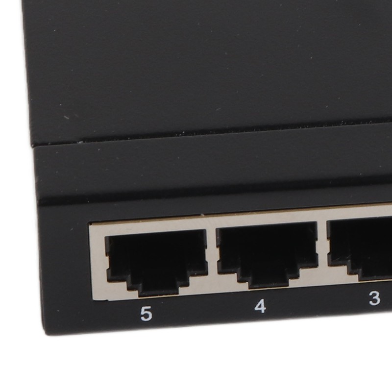 5 Port 10/100Mbps Ethernet Switch Plug and Play Unmanaged Home