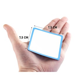 Dry Erase Magnets Set - 25 Pack Includes Marker - Coloured Frame - 3x3 Whiteboard Magnetic Planning Pads Labels - Small White Board Magnet Strips