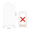 AIBIIN 60 x 150 cm Solid White Colour Bow Shape