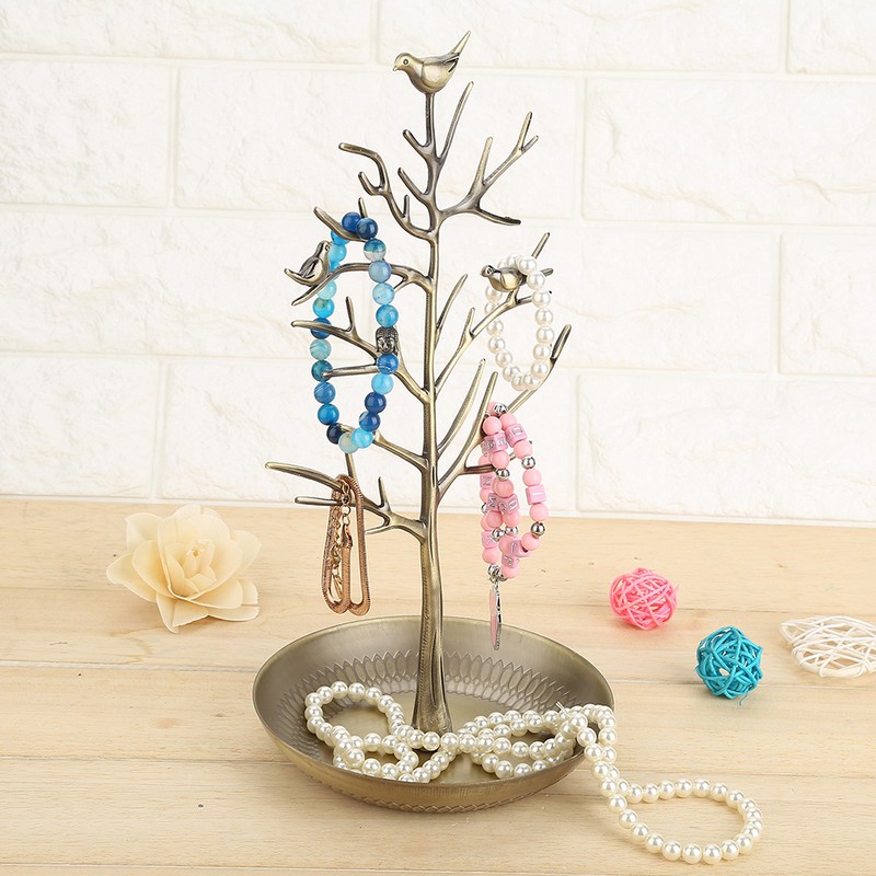 Fashionable Hanger Stand Necklace Bracelet Display Storage Tool Antique Bronze
