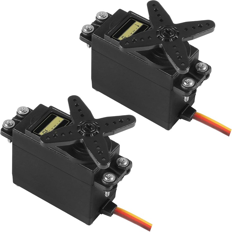 AEDIKO 6pcs MG995 Servo Motor Control 180 Angle Metal Gear