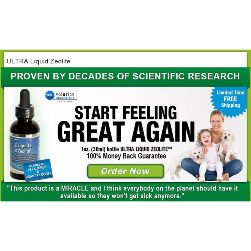 3 Extra Strength Liquified Zeolite Liquid Natural Detox - PURE