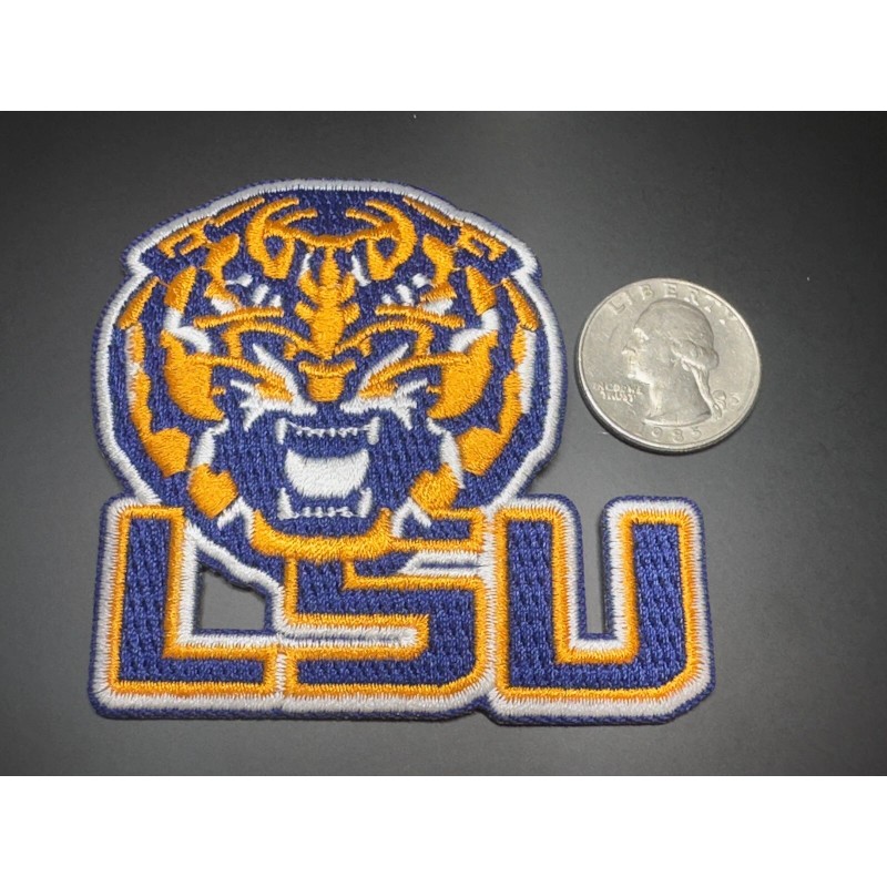 LSU Embroidered Iron On Patch