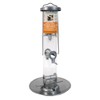Woodlink NASIL Audubon Silver Tube Wild Bird Feeder with Tray,