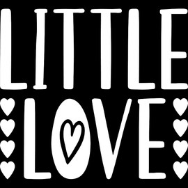 Decal Stickers of Little Love (White) (Set of 2) Premium Waterproof Vinyl Decal Stickers for Laptop Phone Accessory Helmet Car Window Mug Tuber Cup Door Wall Decoration - ANDVER1c86043WH