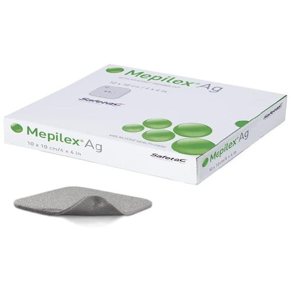 Molnlycke Mepilex AG Hydro-Zellen-Pflaster, 10 x 10 cm, 5 Stück
