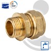 tecuro MS Compression Ring Connector, Screw-In Fitting with Cylinder Thread