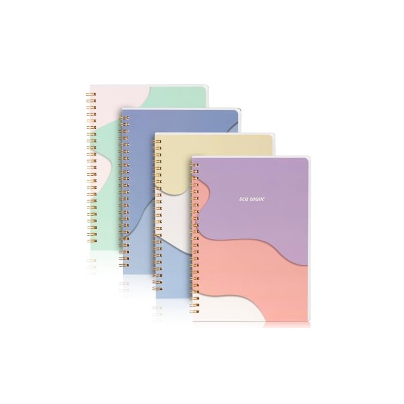 4 Pieces Cuadernos De Espiral, Libreta De Notas A5, Cuaderno