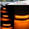 NSLUMO Sequential Amber Led Side Mirror Turn Signal Lights for