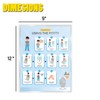 Potty Training Chart Step by Step Laminated 9x12 Inch for