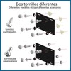 Kit de tornillos antirrobo para matrícula,Tornillos antirrobo de acero inoxidable,Con