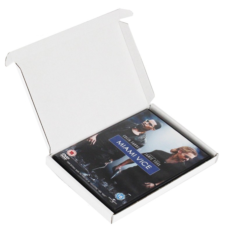 MEG4TEC 20 Pack White Cardboard Shipping Boxes C5 A5 PIP