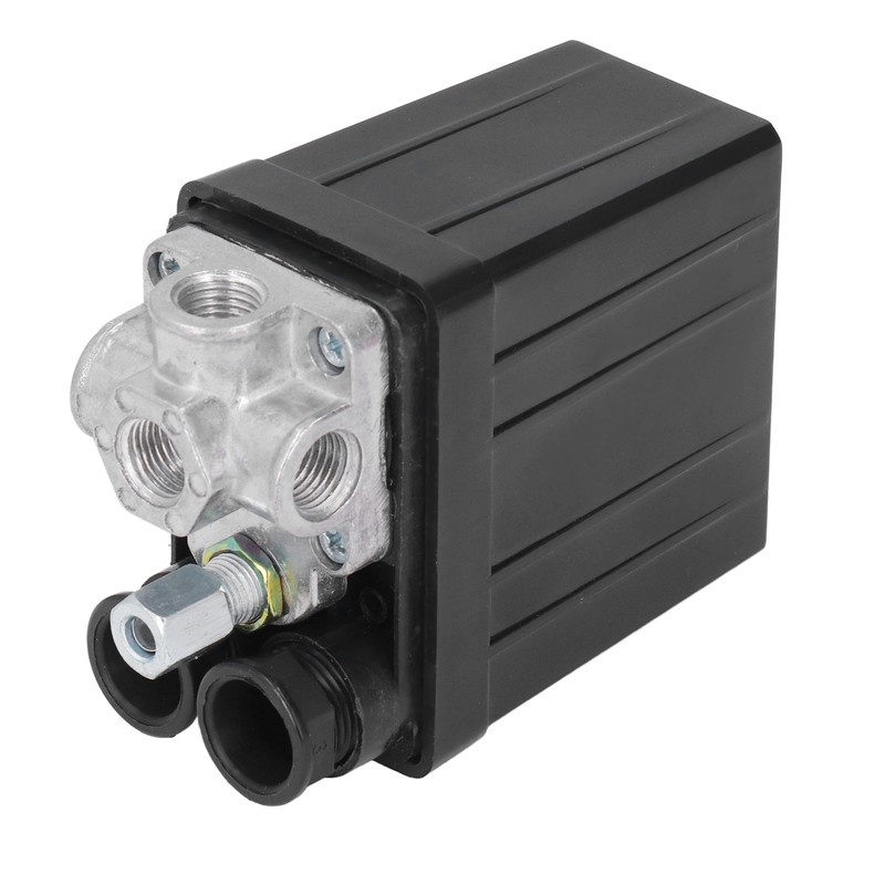 Air Compressor Pressure Switch Automatic Valve 4 Holes 90‑125PSI Accessory
