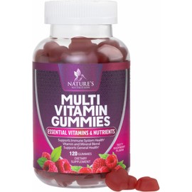 Multivitamin Gummies for Adult with Vitamins A, C, D, B12 - Gummy Multivitamins for Daily Nutritional Support with Vitamins & Minerals for Women & Men, Nature's Multi VIT Vitamin - 120 Gummies