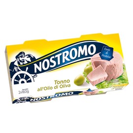 Nostromo - Tonno all'olio di oliva, 2 lattine da 160gr. Fonte di proteine, senza conservanti