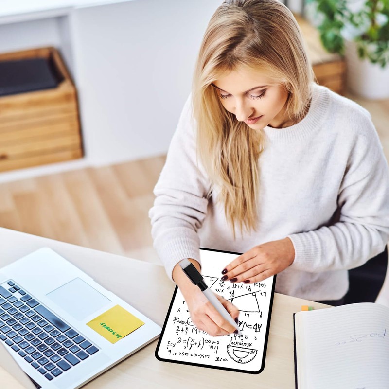 Pack of 2 Mini Whiteboard 30 x 21 cm, Magnetic