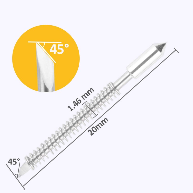 HQMaster 45 Degree Vinyl Cutter Blades Lettering Blade for Graphtec