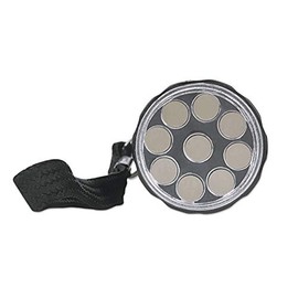 MANHATTAN 960328 Linterna de Aluminio con iluminación LED, Salida Brillante de 45 lúmenes, Nueve LED, diseño Compacto                                 