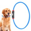 USB Rechargeable Adjustable DIY Cutting LED Dog Bite Resistant Collar
